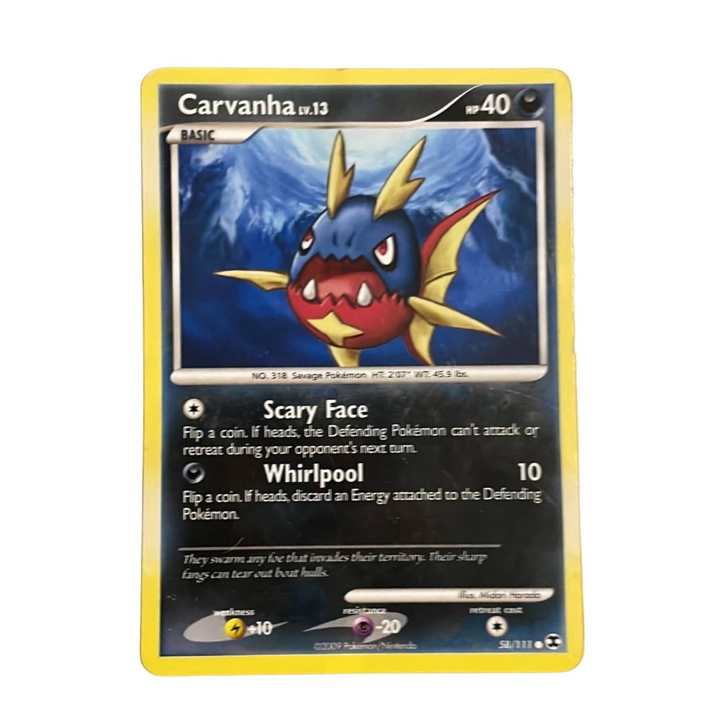 Carvanha Pokemon Card‎